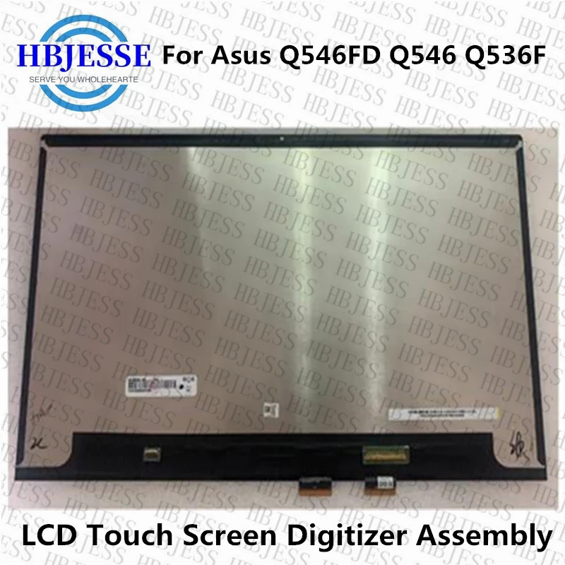 

Оригинальный 15,6 ''для Asus Q546FD Q546 Q536F Q537F Q536FD Q547F NE156QUM-N64 V5.1, ЖК-экран, цифровой преобразователь в сборе, детали
