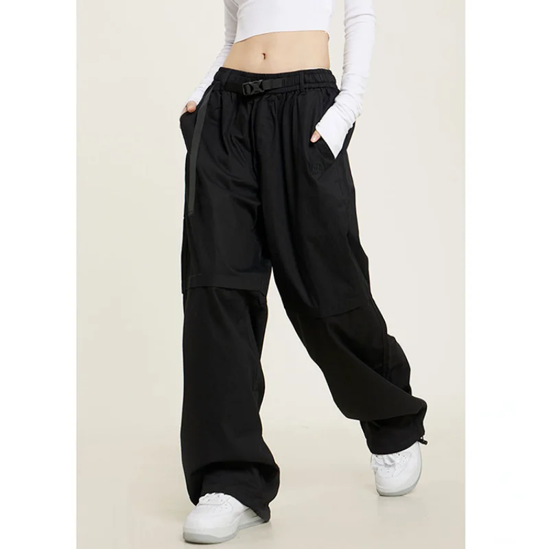 

Deeptown Y2k винтажные парашютные брюки женские Harajuku мешковатые брюки-карго оверсайз корейские модные черные хиппи эстетические повседневные