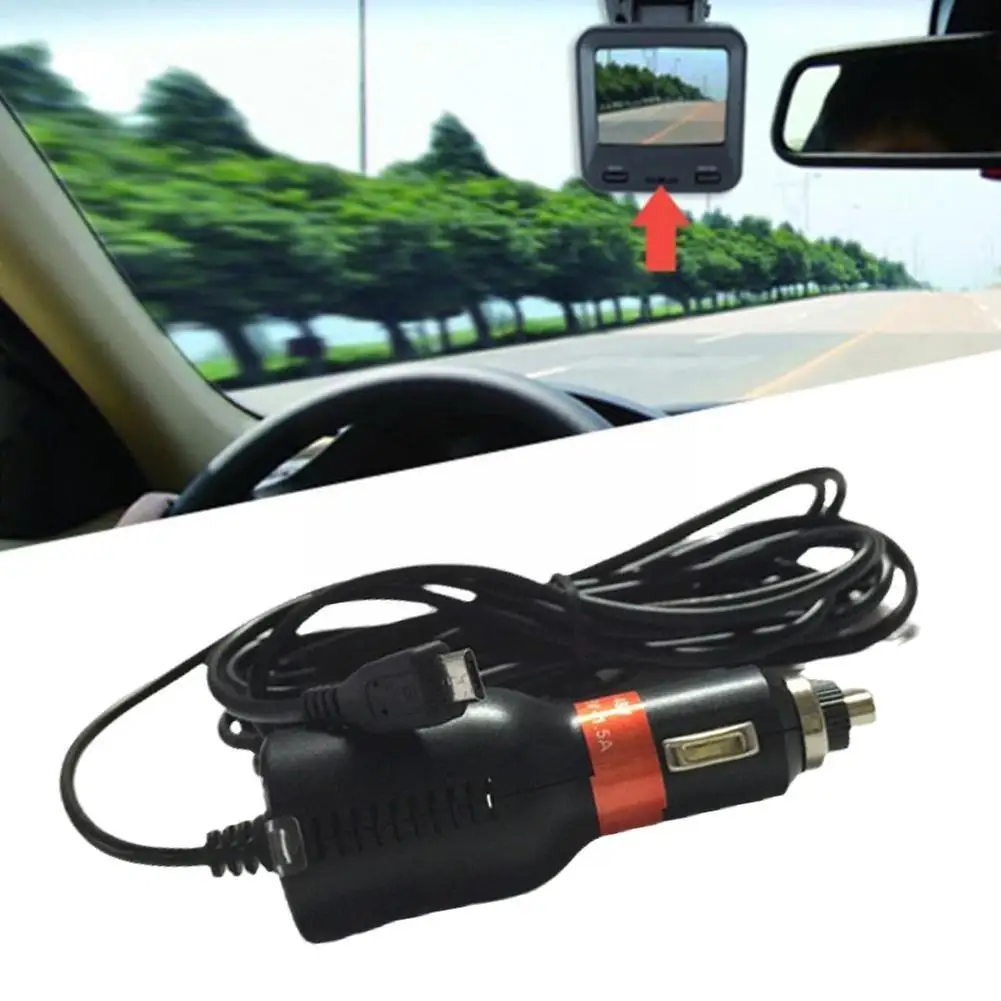 

12V-24V 1.5A Car DC Power Charger Adapter Cable Mini USB For Driving Recorder Mobile Phone Tablet Charging D2J6