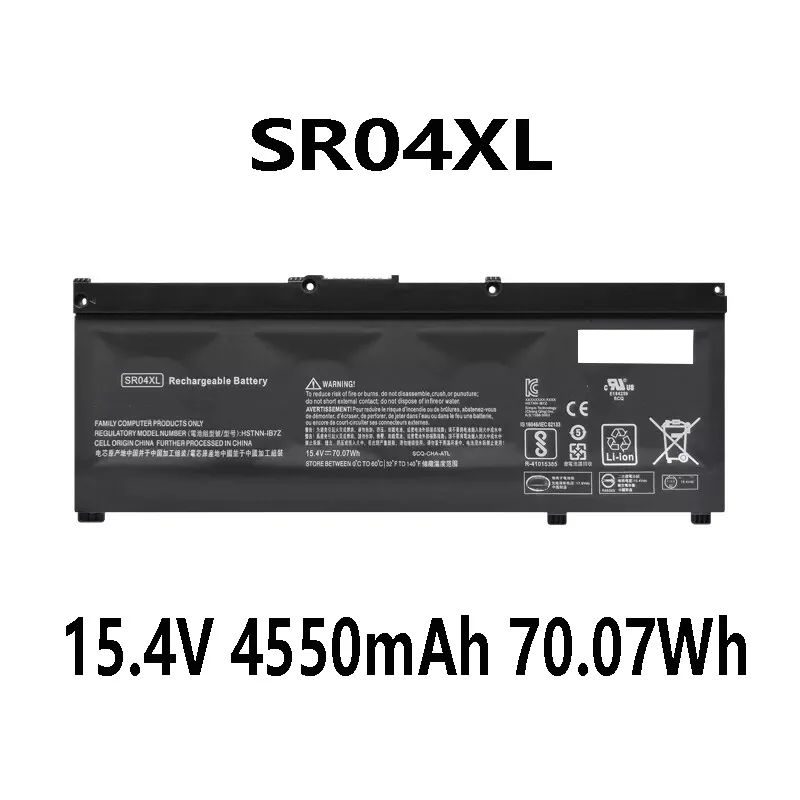 SR04XL SR03XL 15 4 В 70 07 Втч 4550 мАч аккумулятор для ноутбука HP 15-CE015DX 15-CB006TX 15-DC0001NG Series Tablet