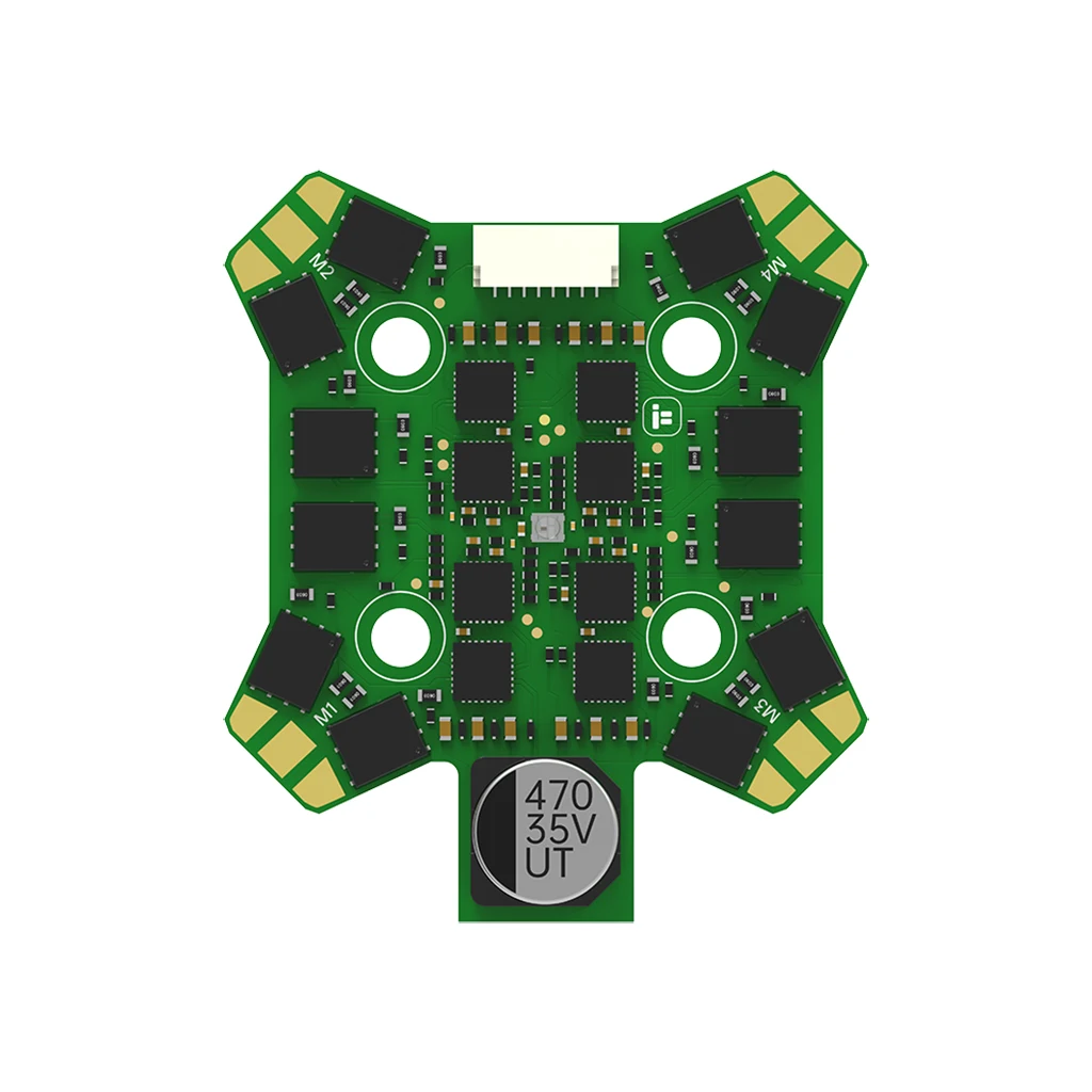 

IFlight BLITZ- E55R BLHeli32 2-6S 4-в-1 бесщеточный ESC DShot150/300/600/MultiShot/OneShot 20x20 мм для FPV дрона