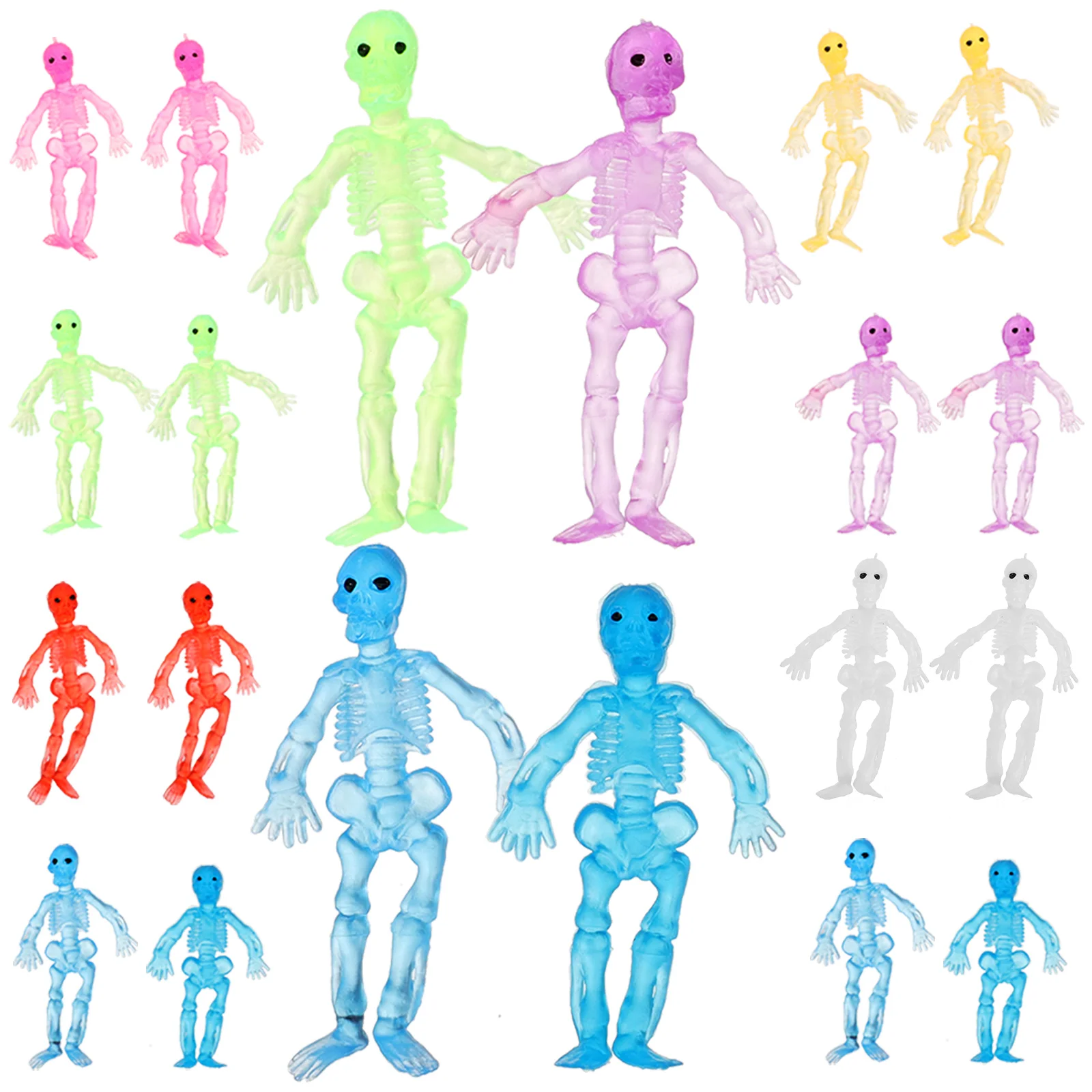 

Colorful Toy Funny Toys Kids Vent Relief Portable Skeletons Stretchy Children Relaxing Pressure Plastic Mini