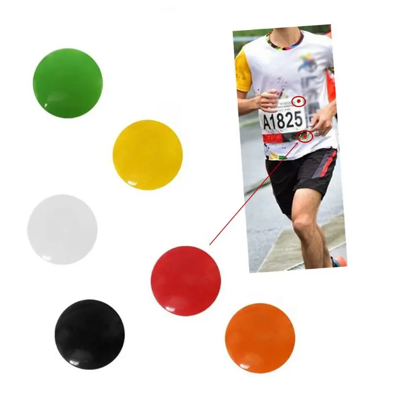 

PXPF 4pcs Marathon Race Number Magnetic Race Bib Holders Running Fix Clips Number Belt Cloth Buckle Triathlon Run Cycling