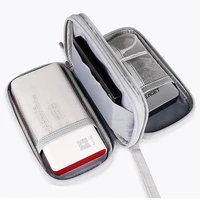 2022double layer power bank bag portable storage bags for usb charger cables wires organizer pouch travel storage case