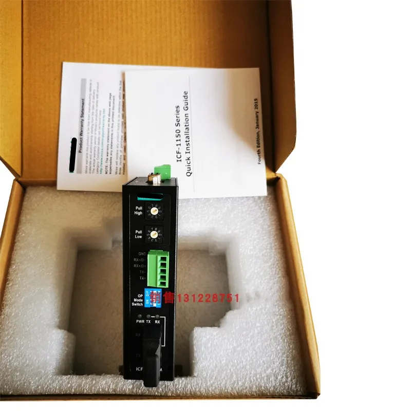 

100% Test Working MOXA ICF-1150-M-SC Multi-Mode Converter Industrial Grade Serial Port To Fiber