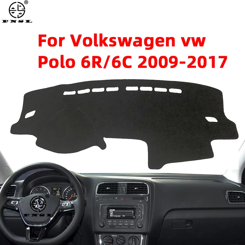 

Противоскользящий коврик для Volkswagen VW POLO 6R 6C 2009 ~ 2016 2017 5 MK5, накладка на приборную панель, Солнцезащитный ковер, коврик для приборной панели, ав...