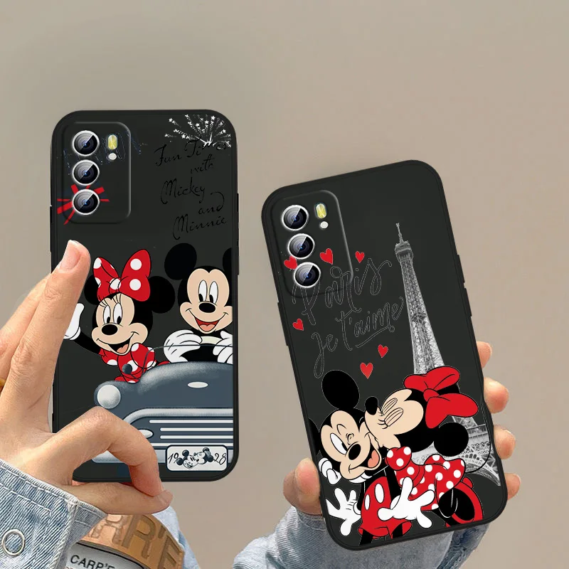 

The Sweet Life of Minnie and Mickey Phone Case For OPPO A5 A9 A12 A16 A16S A52 A53S A53 A54S A55 A72 A73 A74 A76 A94 Black Cover
