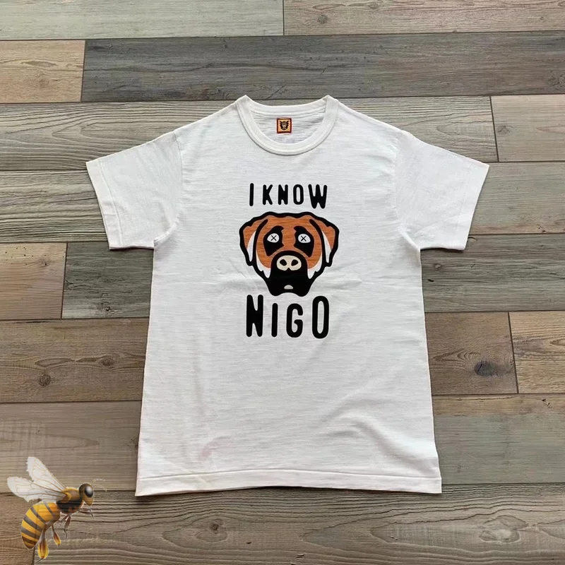 

New Human Made T-Shirt Men Women High Quality Cotton Tee Tops Casual Dog T Shirts