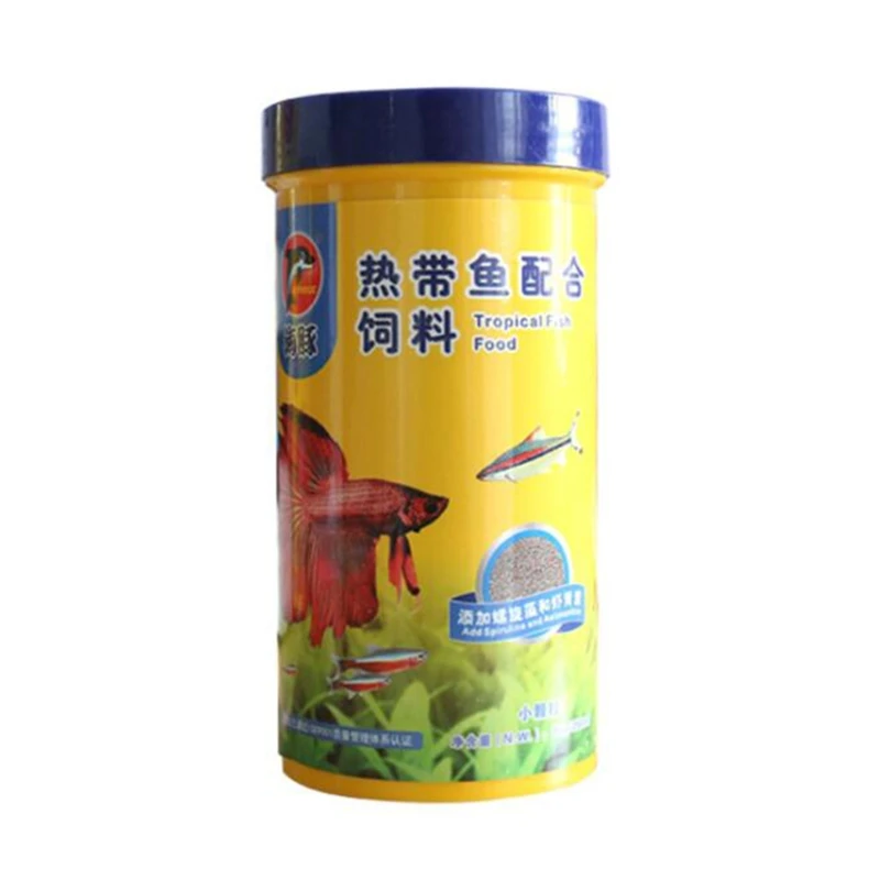 

250ml Ornamental Fish Food Goldfish Carp Guppies Small Medium Tropical Fishes Flakes Feed Aquarium Accessories