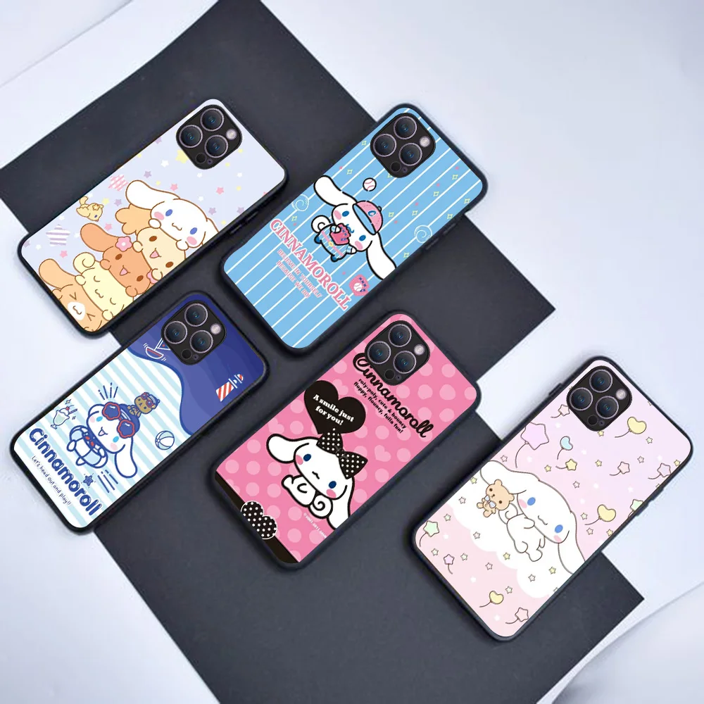 Черный чехол B-58 Cinnamoroll для Samsung Note 9 M12 J6 M02 S25 J2 J4 M22 J5 Core J8 J7 M11 Prime Plus