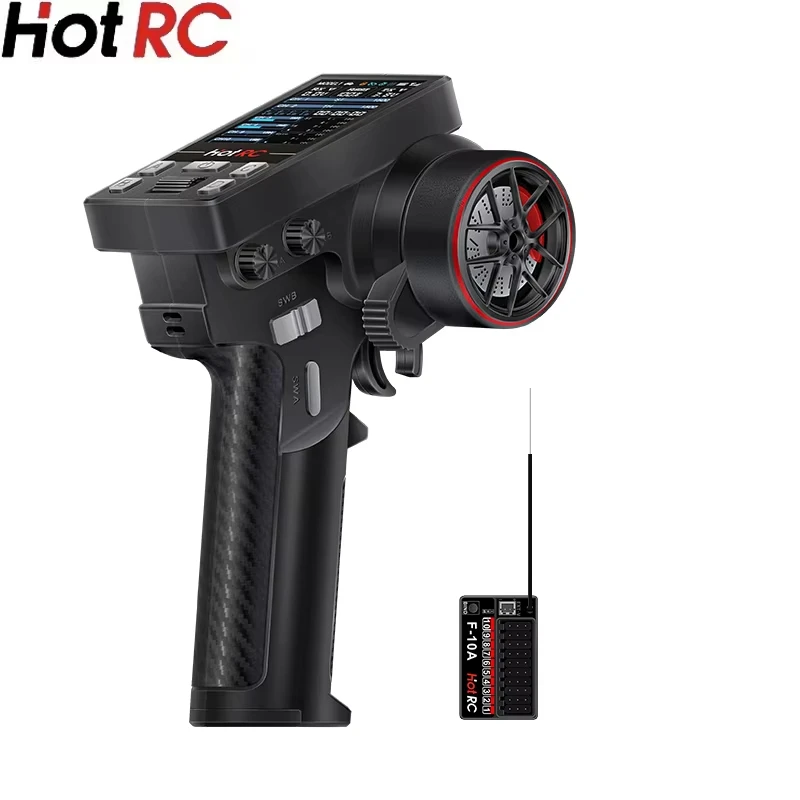 Фото Горячий RC CT-10B 10-канальный цветной экран с дистанционным управлением 2,4G 10-канальный приемник-гироскоп для альпинизма, дрифта, автомобиля, грузовика, корабля, танка №1