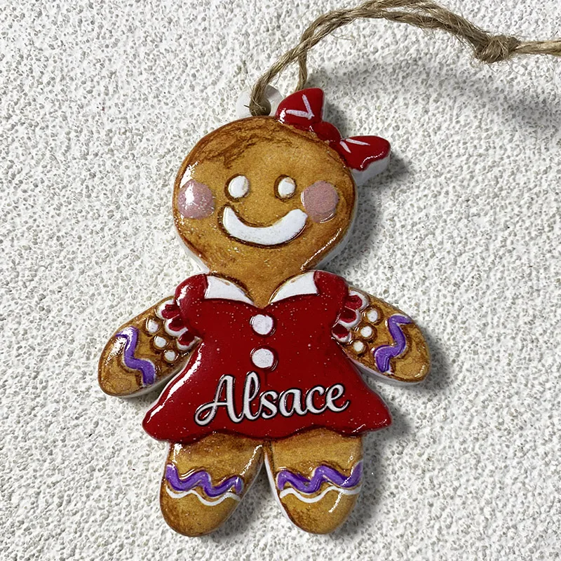 Эльзас сувенир поделки рождественский бант пряничный человечек трехмерное