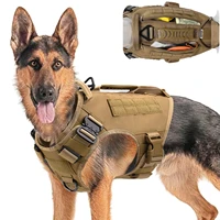 tactical training pet dog harness nylon dog vest waterproof camouflage training vest with side pockets military dog training