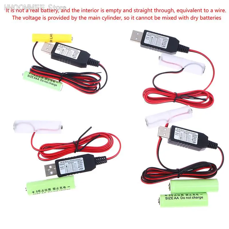 

1Pc 6 Styles LR6 AA/AAA Battery Eliminator USB Power Supply Cable Replace 1-3Pcs 1.5V AA/AAA Battery