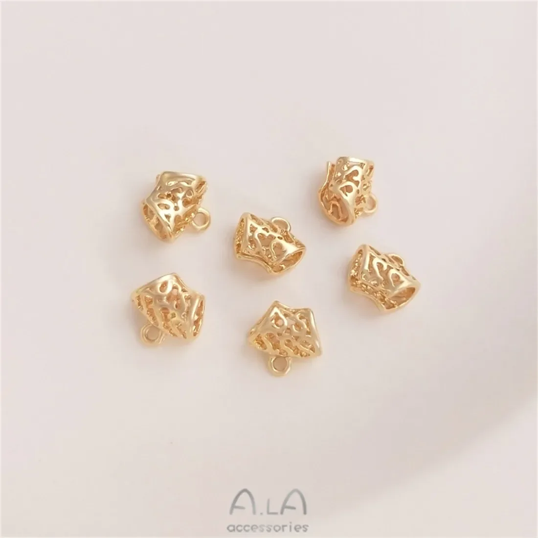 Медная посылка 14-каратное настоящее золото открытый бант браслет сделай сам