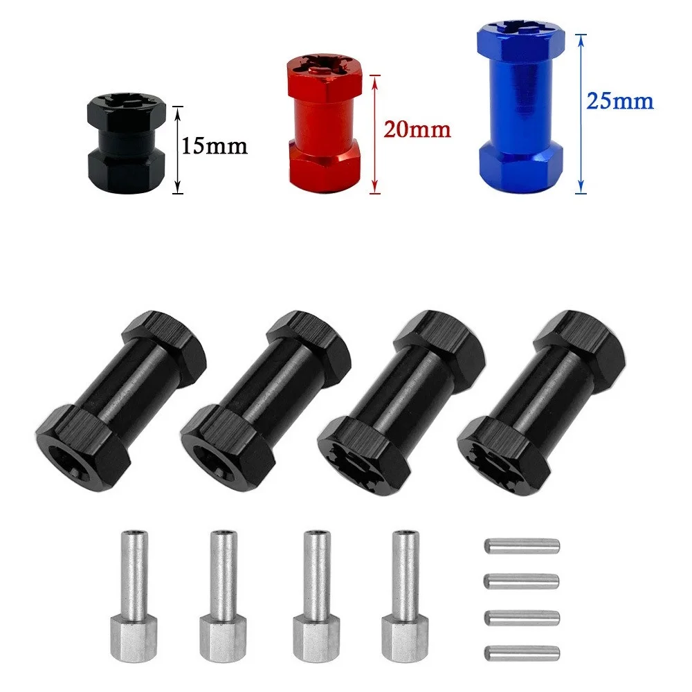 

4 шт., металлические удлиненные адаптеры для гусеничных машин, 12 мм