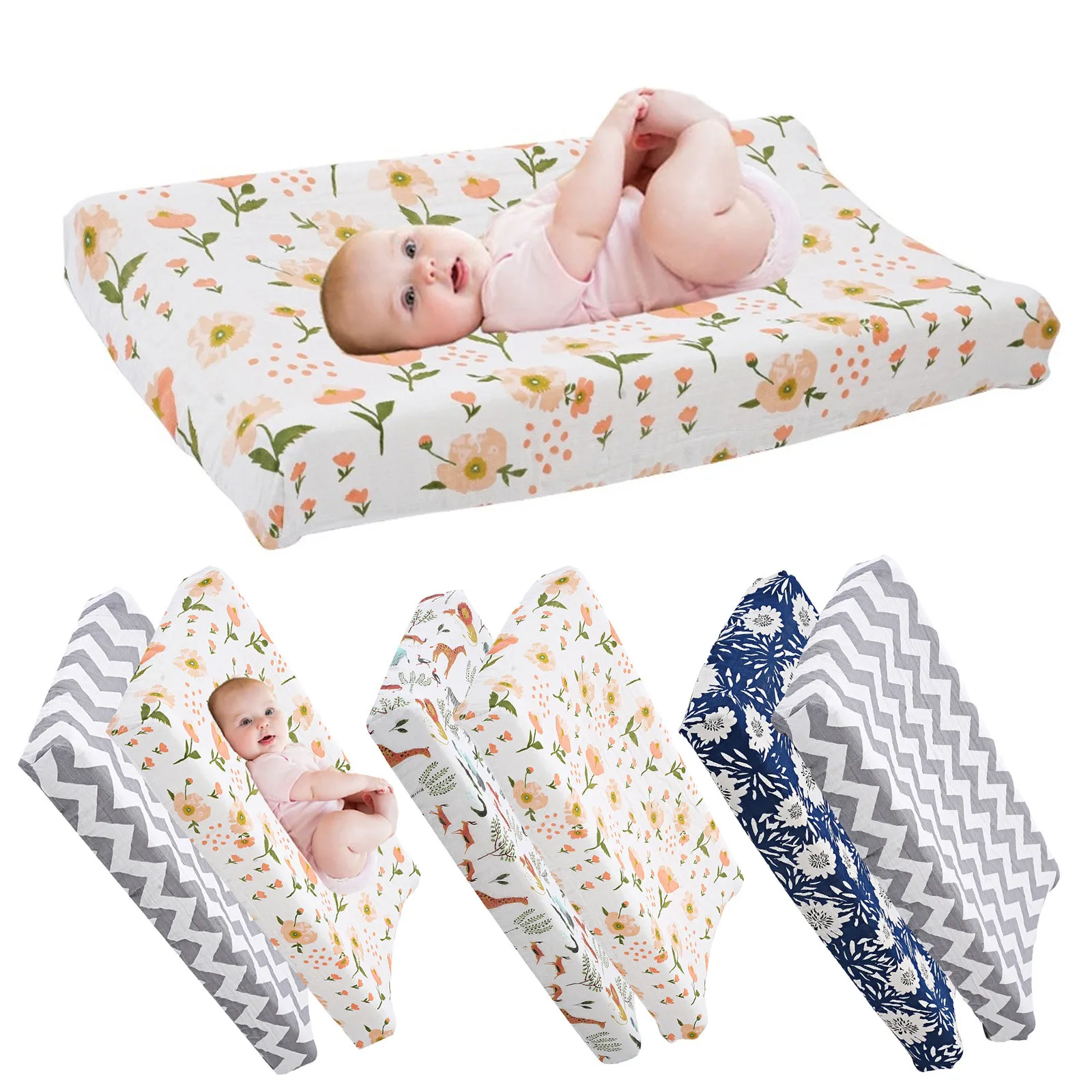 

Home Decor Baby Removable Slipcover Muslin Changing Pad Cover Diaper Pad Cover Super Soft 2 Pack Gift Card Valentines Day