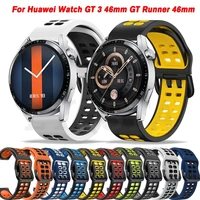 22mm universal silicone strap for huawei gt runner gt3 46mm watchband for huawei watch gt3 smartwatch wrist band watchband new