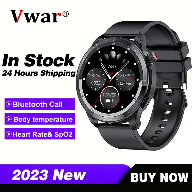 

VWAR GTR 4 Smart Watch 1.43'' IPS Display 100+ Sports Modes Bluetooth Voice Calling Wrist Temperature Women Men Smartwatch GTR4