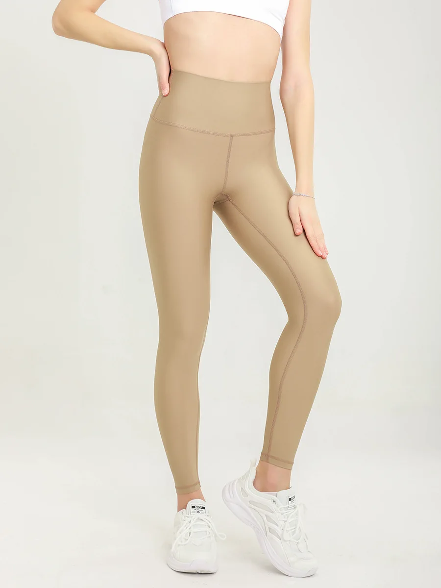 Light Sense Yoga Pants Airlift Glossy Transparent High Waist Peach Buttock Nude Sense Running Sports Fitness Trousers