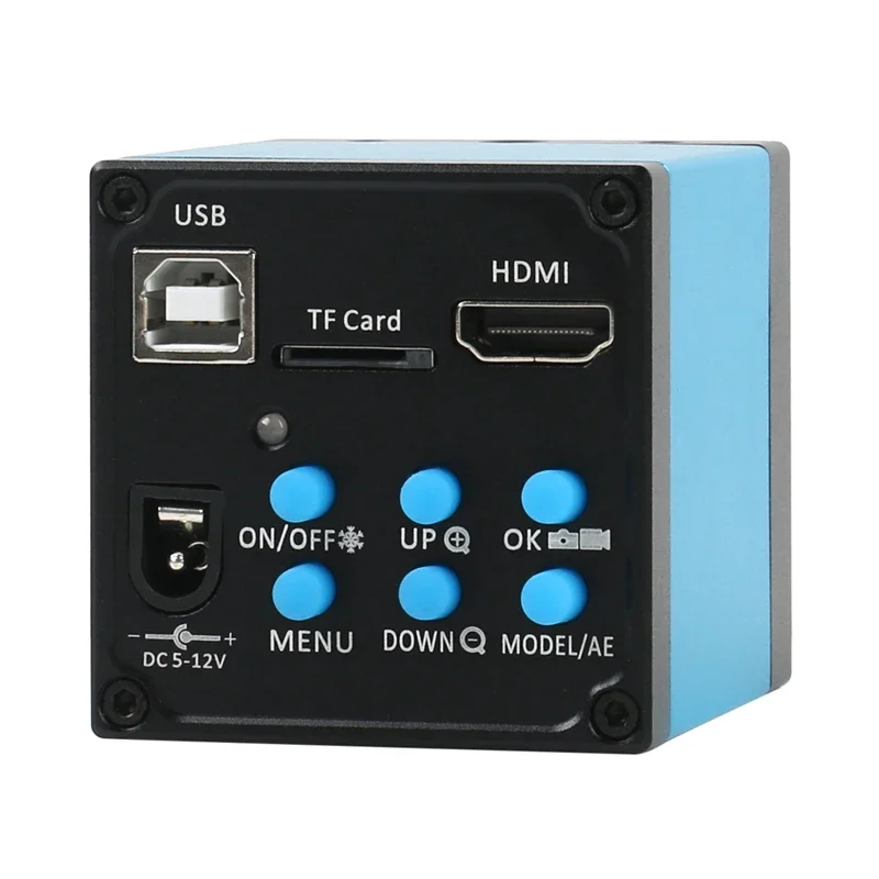Фото Цифровой промышленный микроскоп 20 МП HDMI 1080P HD USB камера TF видеорегистратор + объектив окуляра с креплением 0,5x + адаптер 30 мм 30,5 мм №4