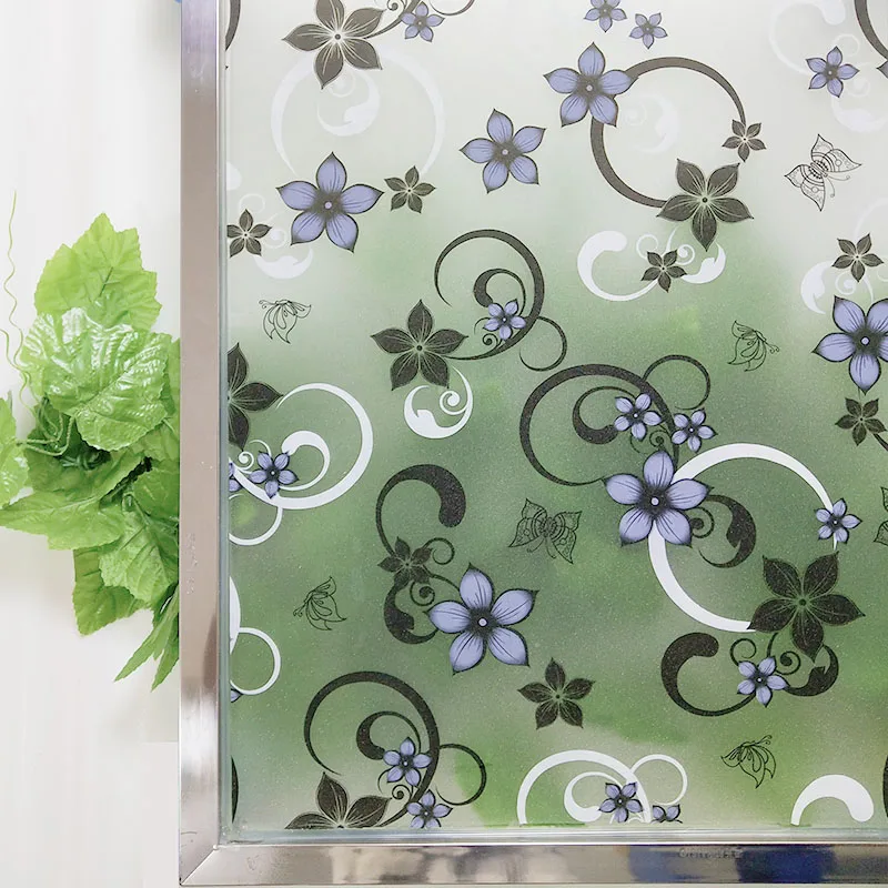 

Декоративная пленка для окон, непрозрачная Антистатическая липкая стеклянная наклейка, виниловая Солнечная Защитная оконная крышка для до...