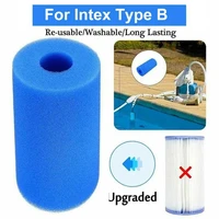 foam cartridge sponge reusable washable swimming pool filter keep water clean for intex type b dropshipping