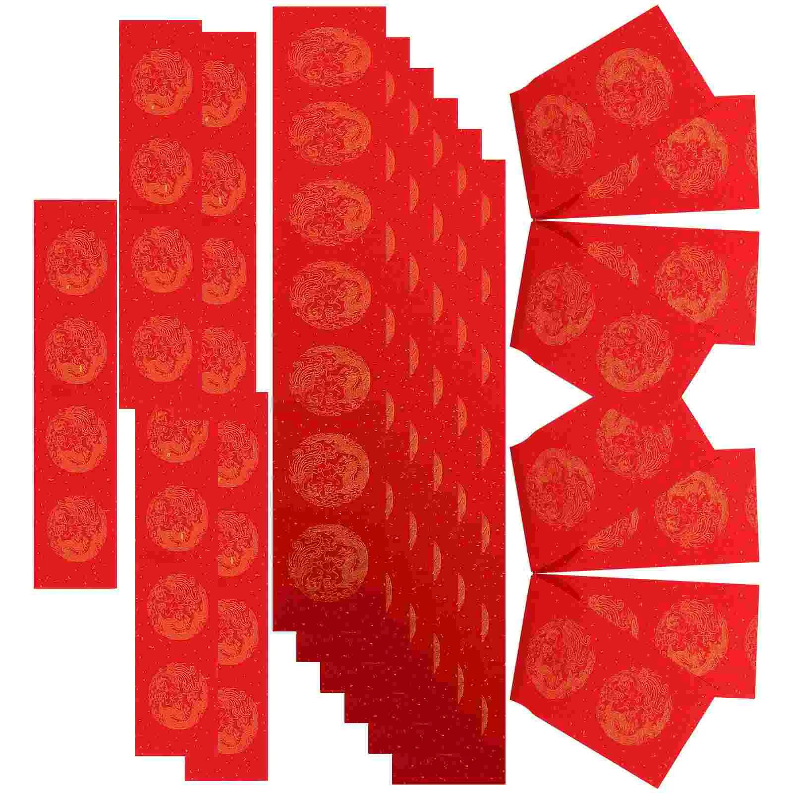 5 комплектов каллиграфической куплет красная бумага пустая для каллиграфии