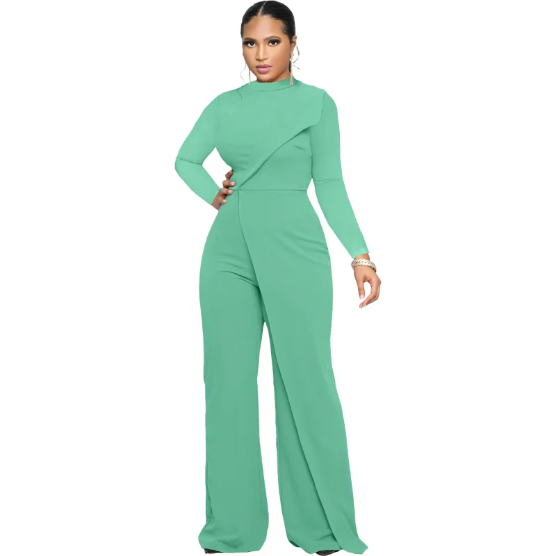 

Одежда в африканском стиле для женщин, весна, Африканский Женский Длинный комбинезон из полиэстера с длинным рукавом и круглым вырезом, Одн...