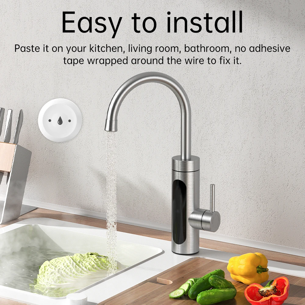 Датчик погружения в воду Tuya Zigbee 3 0 с дистанционным управлением через приложение