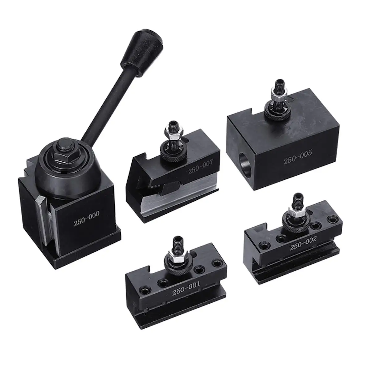 

Steel 2-Piece Set Of 250-000 Wedge Main Body Tool Holder Exclusively For 250-100/250-111 Tool Holder Body Lathe Engine Black