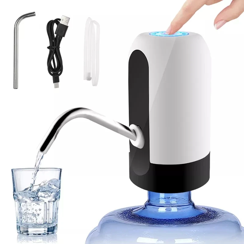 

Electric Water Dispenser Pump One Click Automatic Water Bottle Pump USB Charging Water Pump Auto Switch Drinking Dispenser