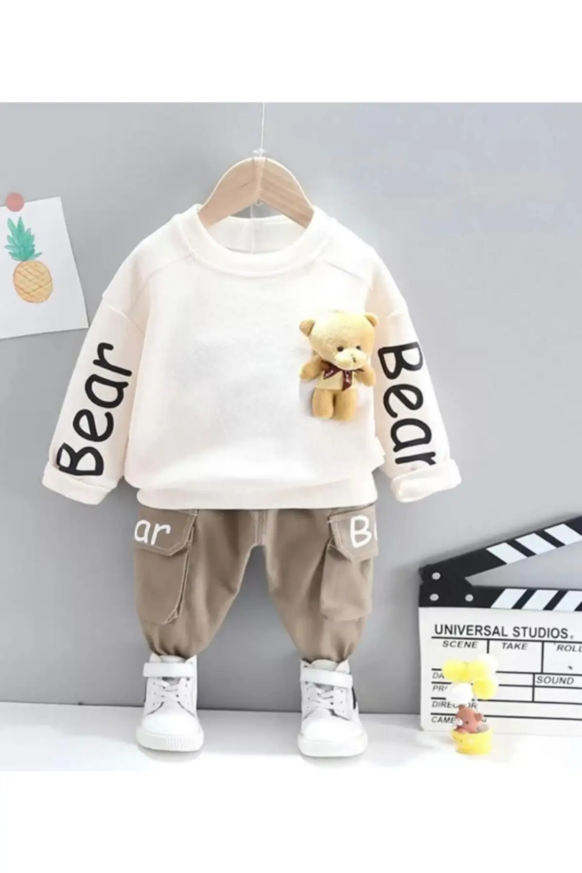 

2 шт., хлопковая одежда для новорожденных девочек и мальчиков