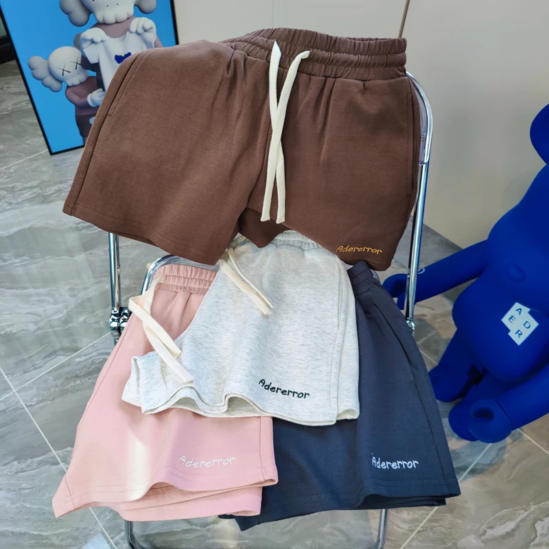 

Daily Casual Kodak Shorts All-match Small Letter Embroidery Elastic-waist Pants Loose Top Breathable Cotton Couple Sweatpants