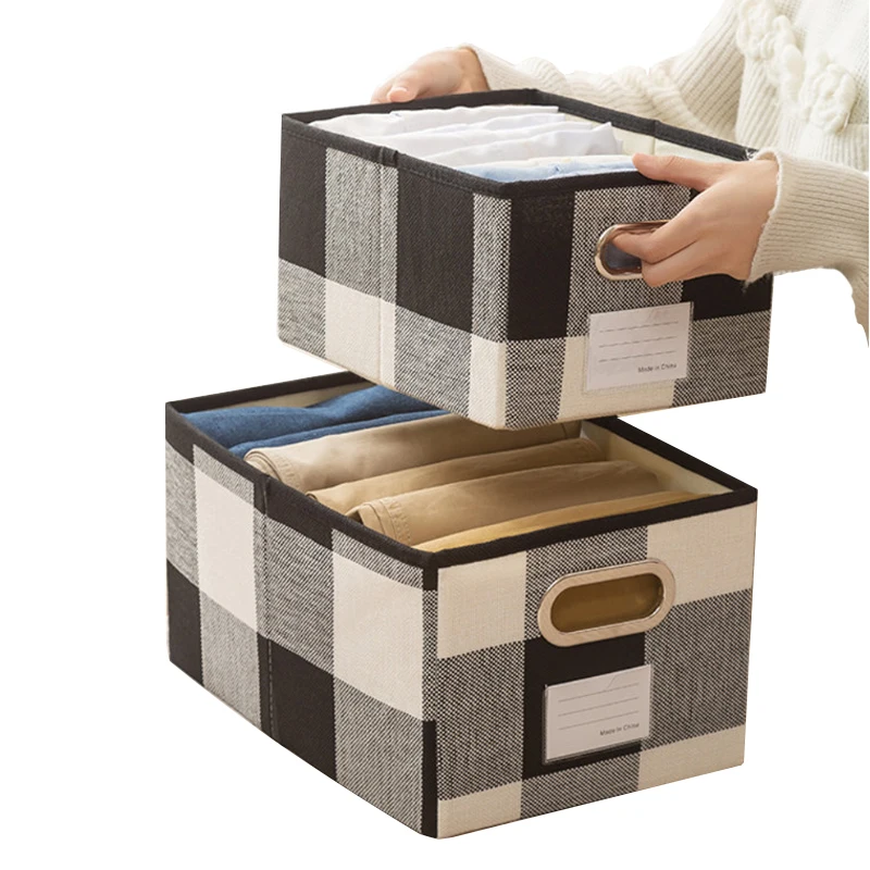 

Тканевый шкаф для спальни, органайзер, штаны, футболка, Детские ящики, органайзер, коробки, разделитель одежды, Организация хранения гардеро...