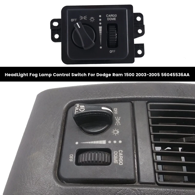 

56045536AA Headlight Control Switch Fog Lamp Control Switch Car Headlight Fog Lamp Control Switch For Dodge Ram 1500 2003-2005