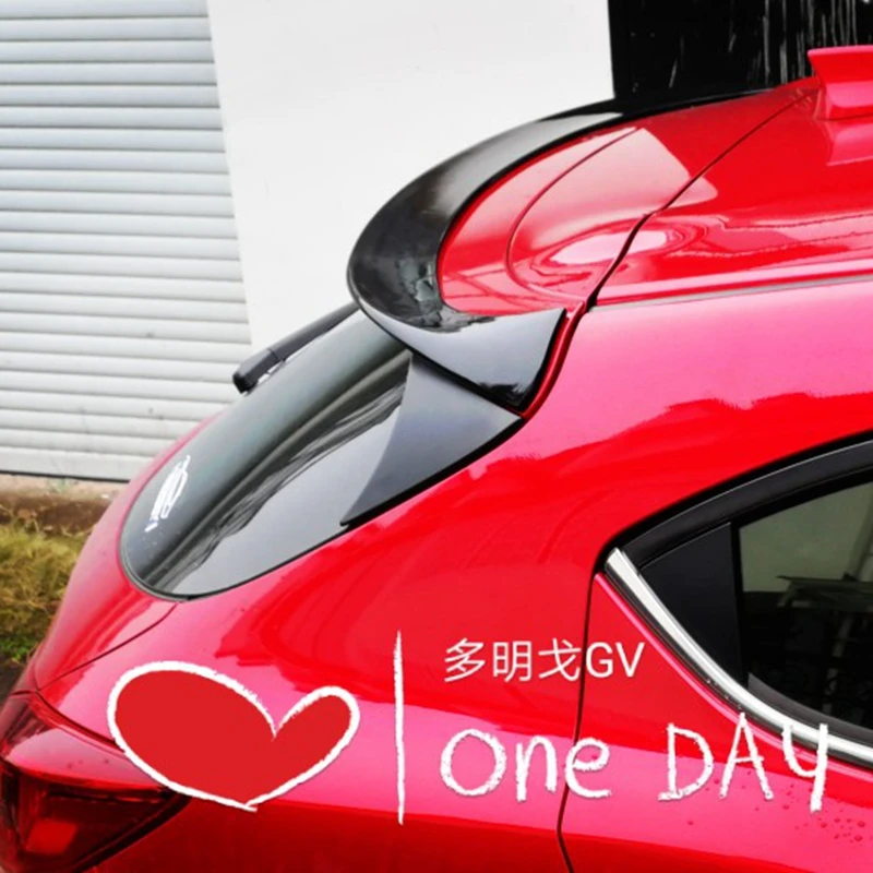 

ABS material outer tail spoiler tail guide wing decorative car styling for Mazda 3 Axela hatchback 2014 2015 2016 2017