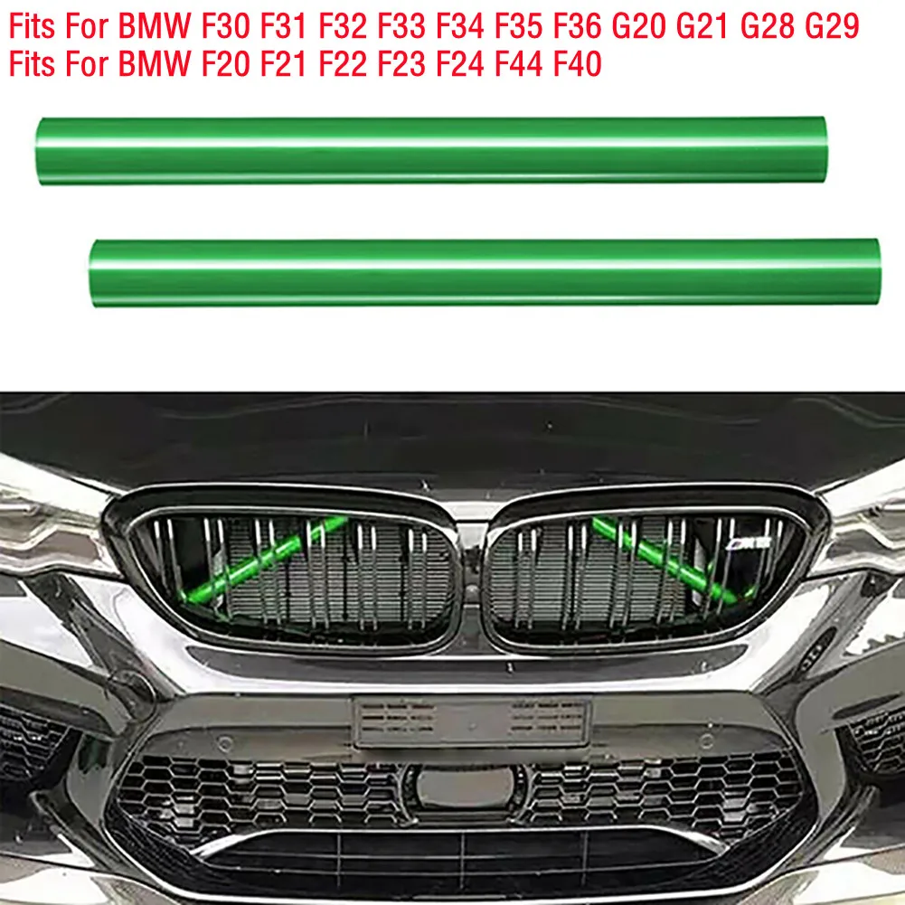 

2PCS Car Front Grille Trim Strips For BMW 1 Series 2 Series 3 Series 4 Series G01 G02 G05 G06 G07 G30 G38 G32 F03 F04 F48 F49