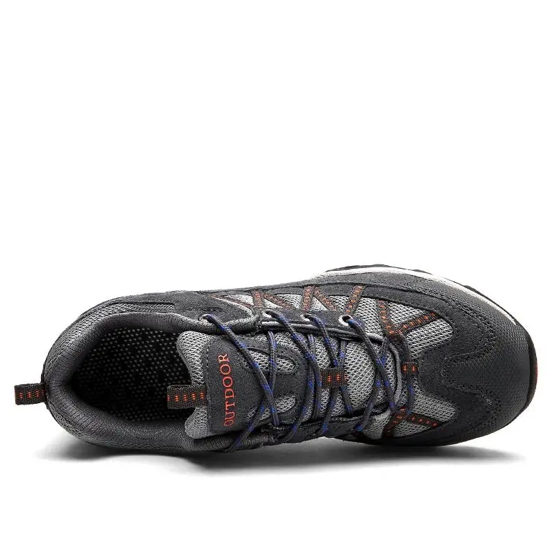 Мужская непромокаемая походная обувь для мужчин дышащие нескользящие кожаные