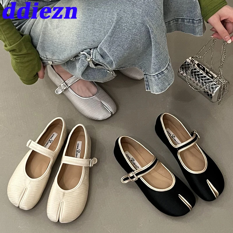 

Ballet Flats Shoes Dance For Ladies 2023 Summer Female Buckle Fashion Shallow Round Toe Marry Janes Women Flats Lolita Shoes