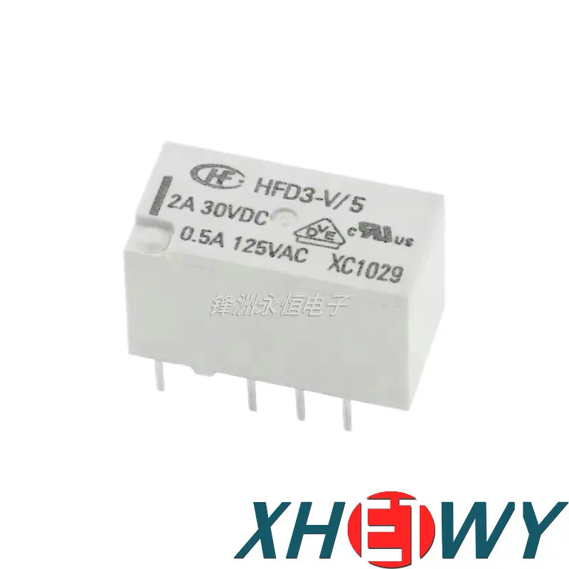 HFD3-V/4.5 HFD3-V/5 HFD3-V/12 HFD3-V/24 HFD3-I/5 HFD3-I/12 HFD3-I/24 Реле 2A 30VDC 8-контактный HFD3-V HFD3-I 4 5 В 12 24