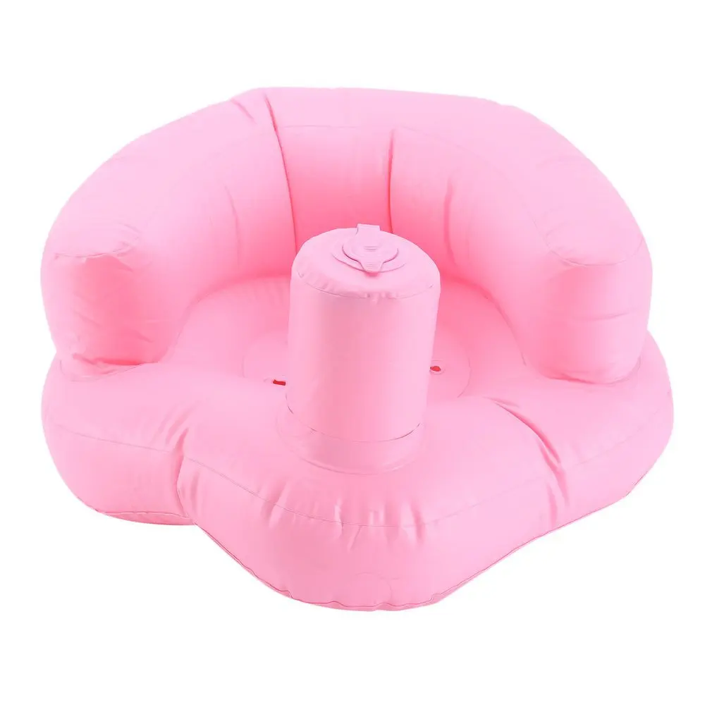 

Multifunctional Baby Children Inflatable Bathroom Sofa PVC Inflatable Seat Learn Dinner Chair Portable Bath Stool For Babies