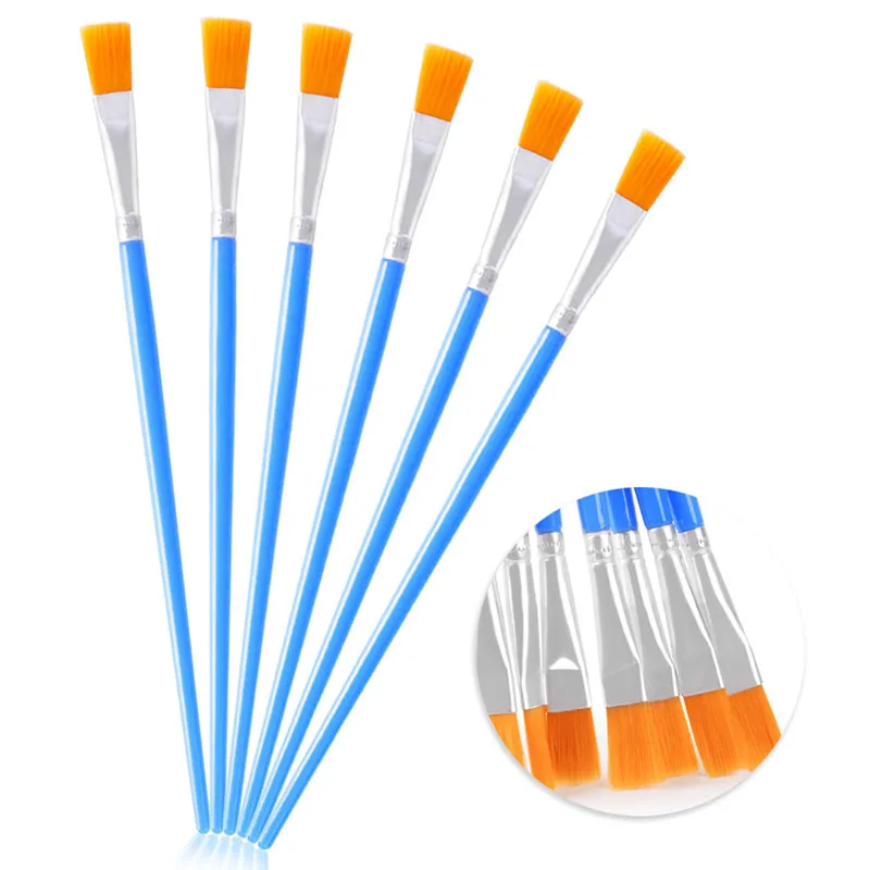 

10PCS/set Children's Handmade DIY Drawing Tools Nylon Hair Oil Paint Brushes Watercolor Pen Brush