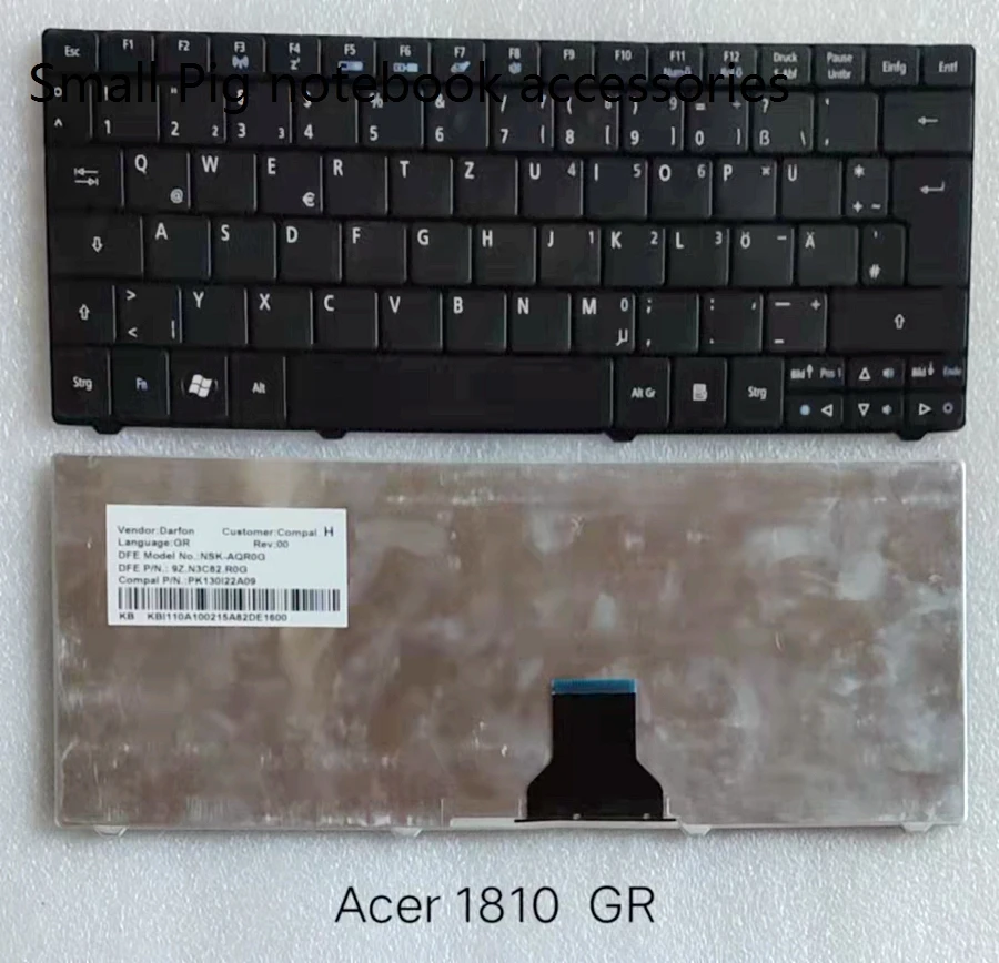 

Brazilian for Keyboard Replacement for ACER ASPIRE ONE 721 722 751 752 753 1810 1810T 1810TZ 1830 1830T Series Laptop BR Layout