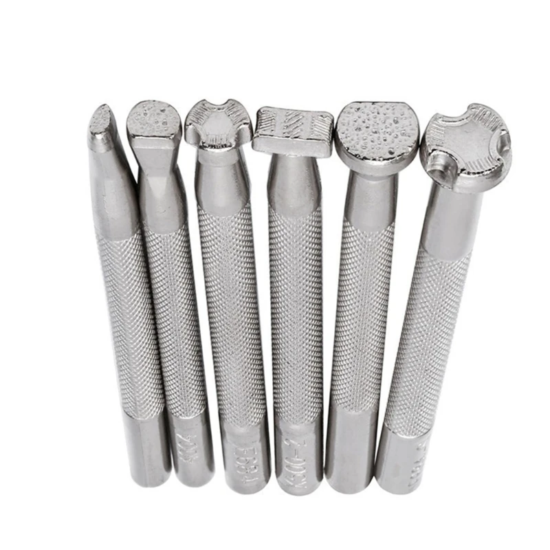 6/20 шт. инструменты для штамповки кожи штампы рукоделия перфорации работы с кожей