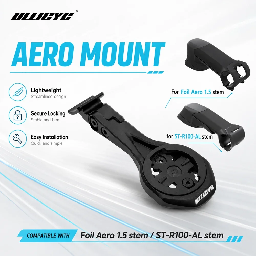 Фото Крепление для компьютера ULLICYC из алюминиевого сплава для выносов SCOTT SYNCROS FOIL AERO 1.5 и ST-R100-AL, а также для GPS-устройств Garmin 1050, Wahoo, Bryton №1