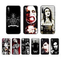 marilyn manson phone case for poco m3 x3 10t pro nfc f3 xiaomi mi 11 x 9t 8 note 10 lite silicone coque cover