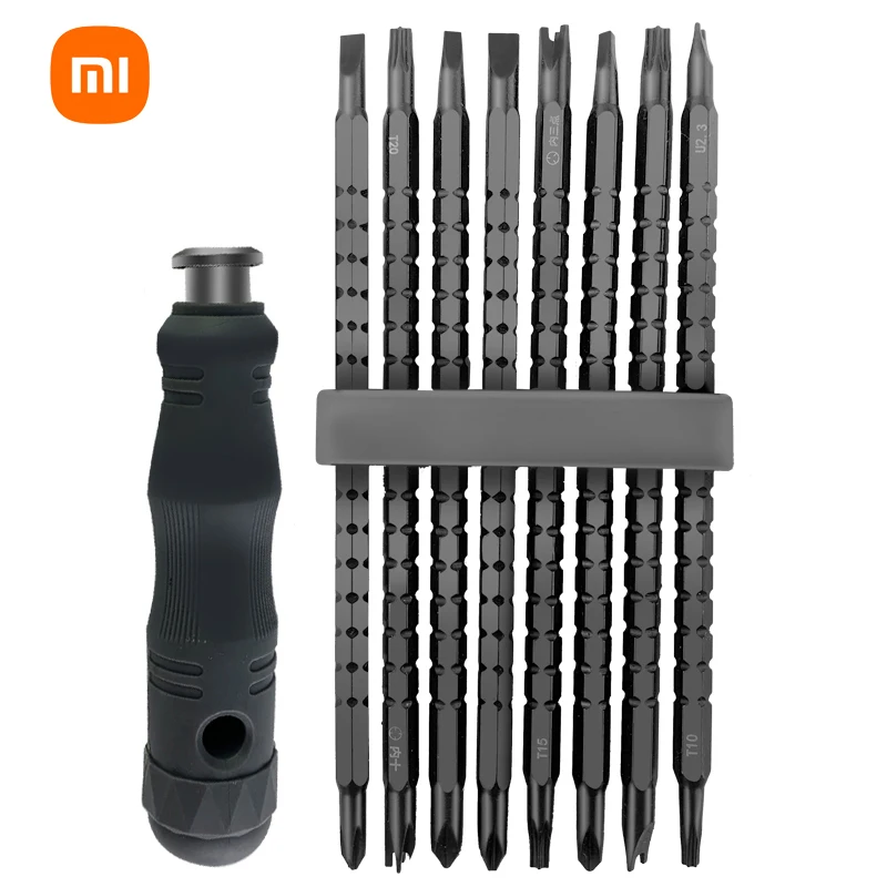 

XIAOMI Screwdriver Set Combination Multifunctional YU Triangular Shaped Household Alloy Steel Cross Plum Blossom Strong Magnetic