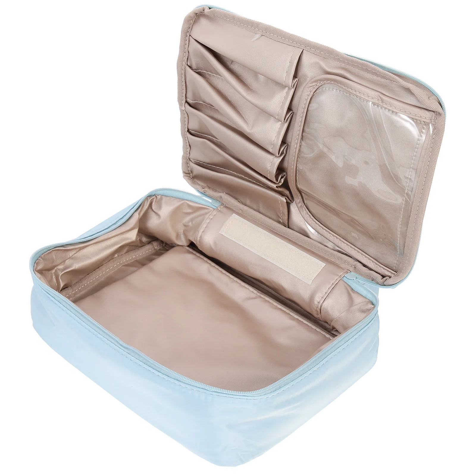 

Makeup Travel Zipper Cosmeticstoiletry Waterproof Organizer Pouchcase Large Brushtoiletries Train Women Beauty Carrier Kit