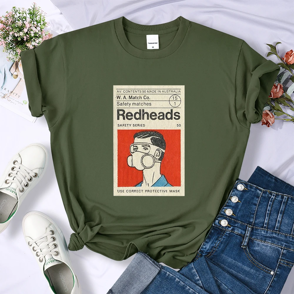 Футболка Redheads Matchbox с художественным принтом для мужчин, модная женская спортивная футболка, одежда, свободные летние топы, повседневная женская футболка Multiolor